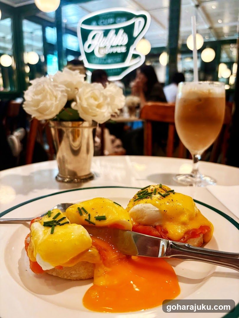 Eggs Benedict at Ralphs Coffee