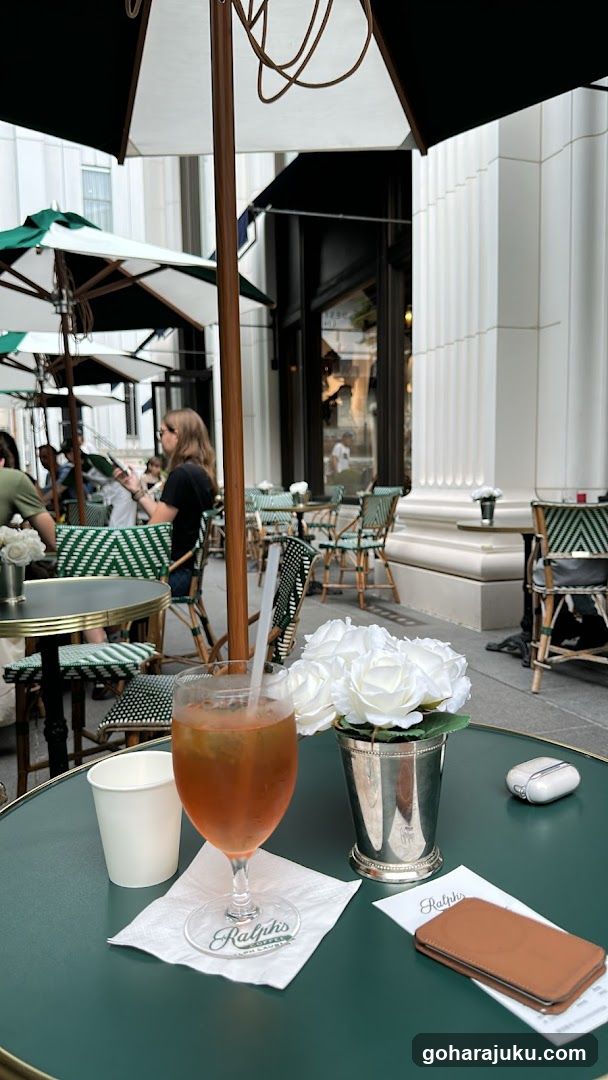 Outdoor Cafe Table Setting