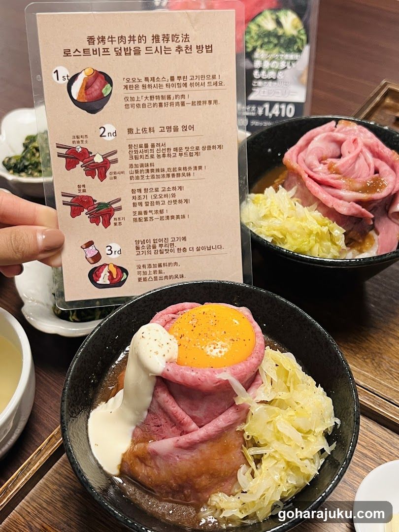 Roast Beef Bowl with Egg and Sauerkraut