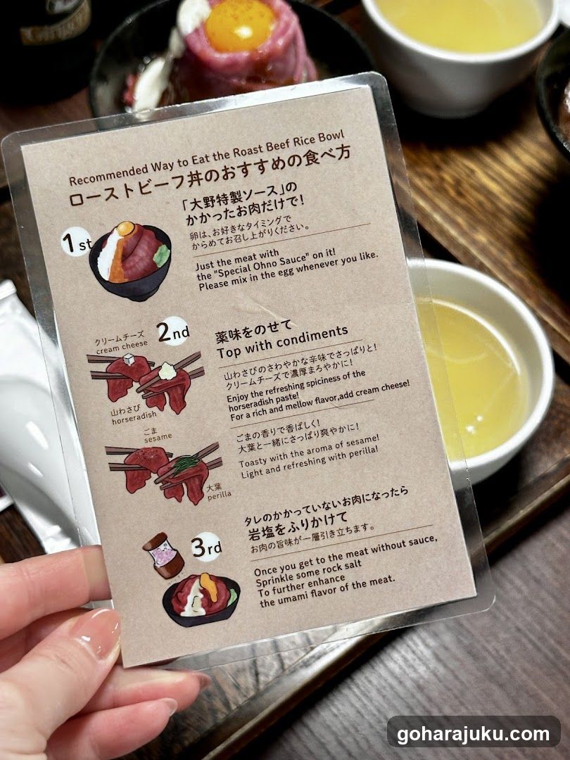 Roast Beef Rice Bowl Eating Guide