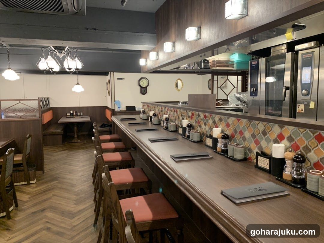 Restaurant Interior with Bar Counter