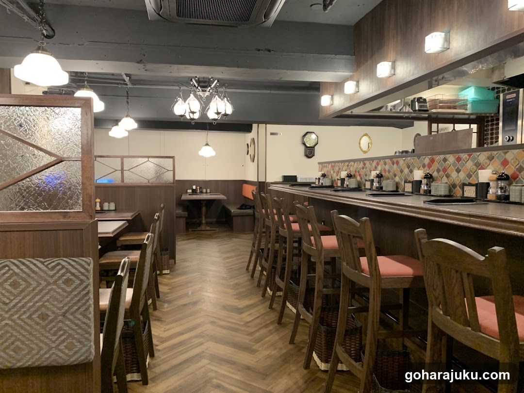 Restaurant Interior with Bar and Dining Area