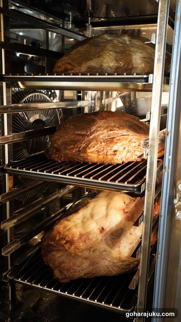 Roasted Meat in Industrial Oven