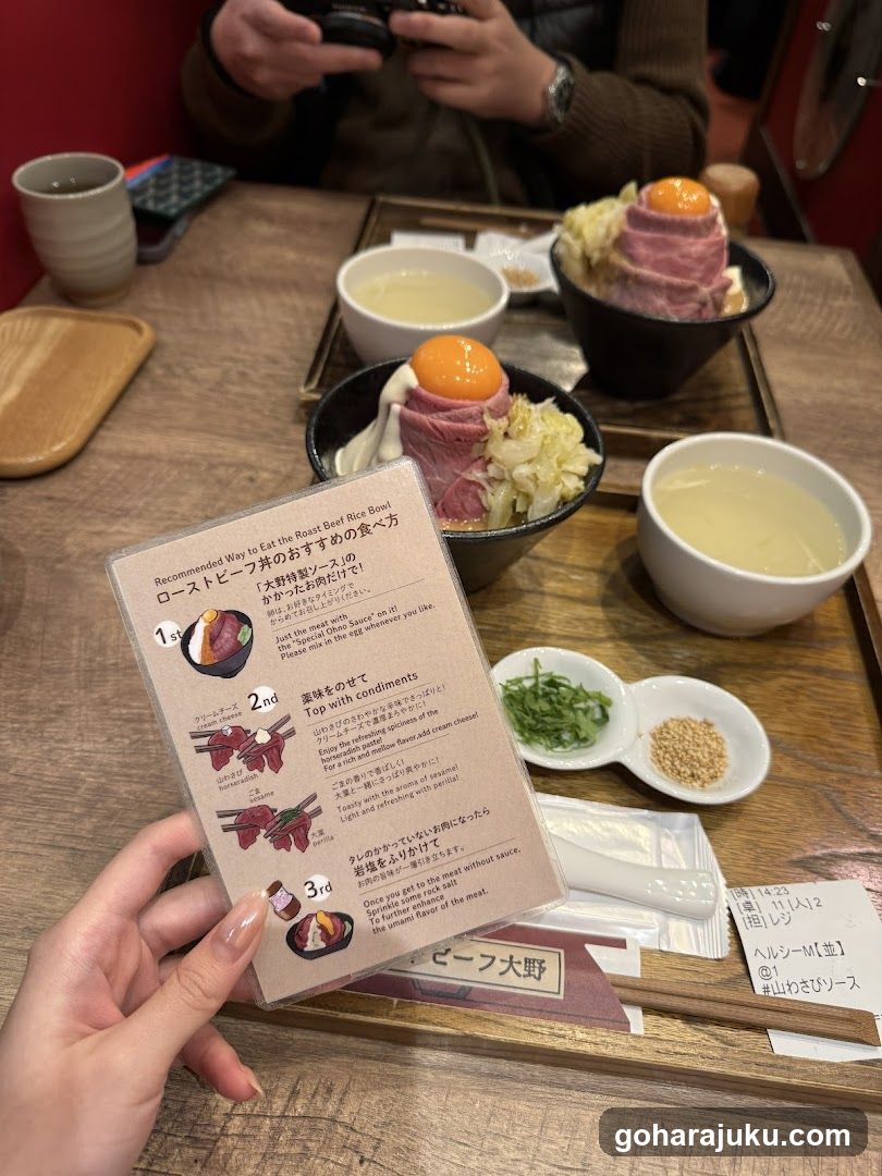 Roast Beef Rice Bowl Setup