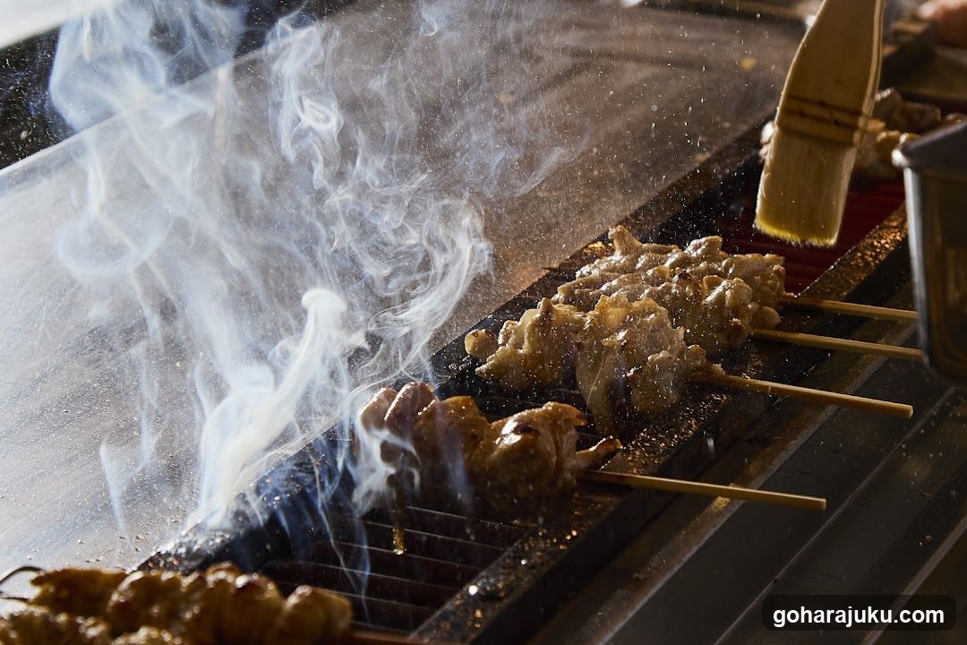 Grilled Skewers on a Hot Plate