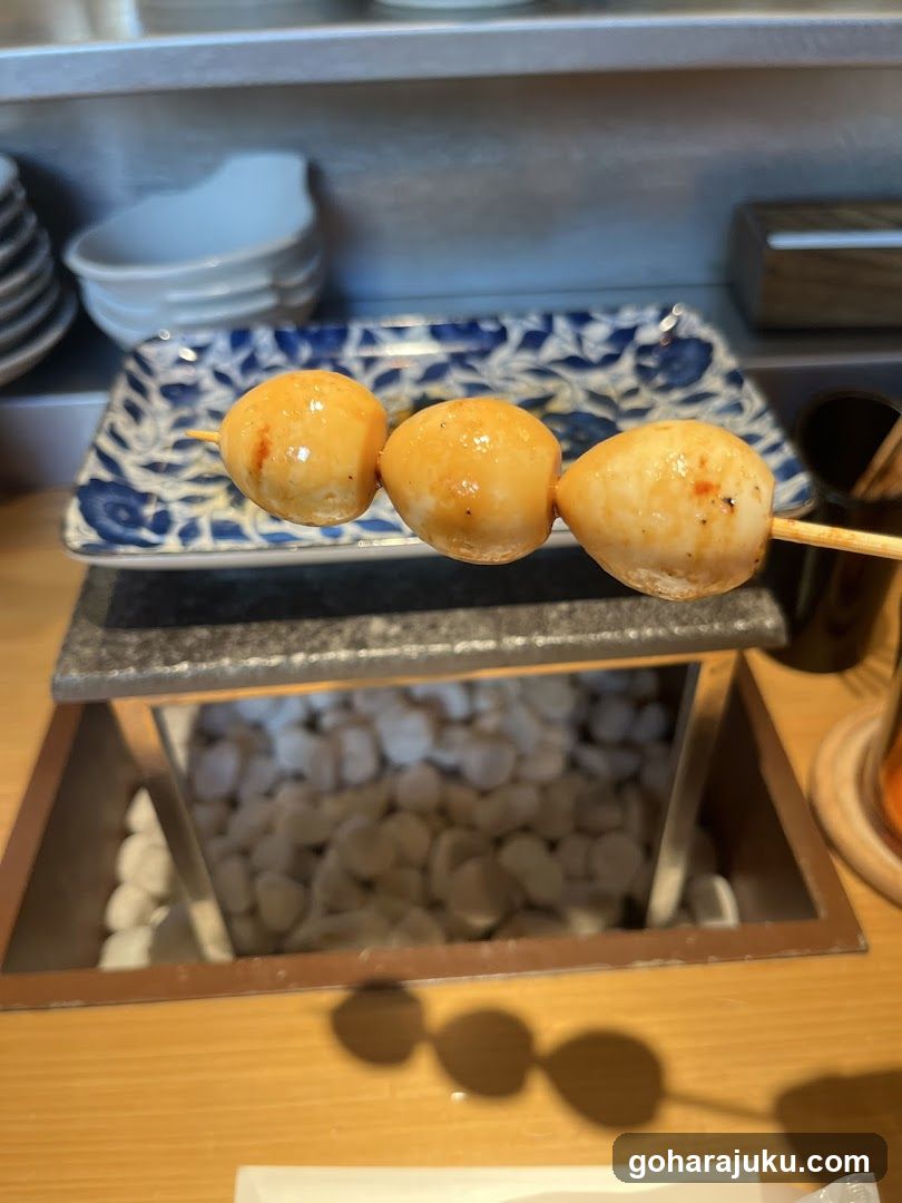 Grilled Fish Balls on a Skewer