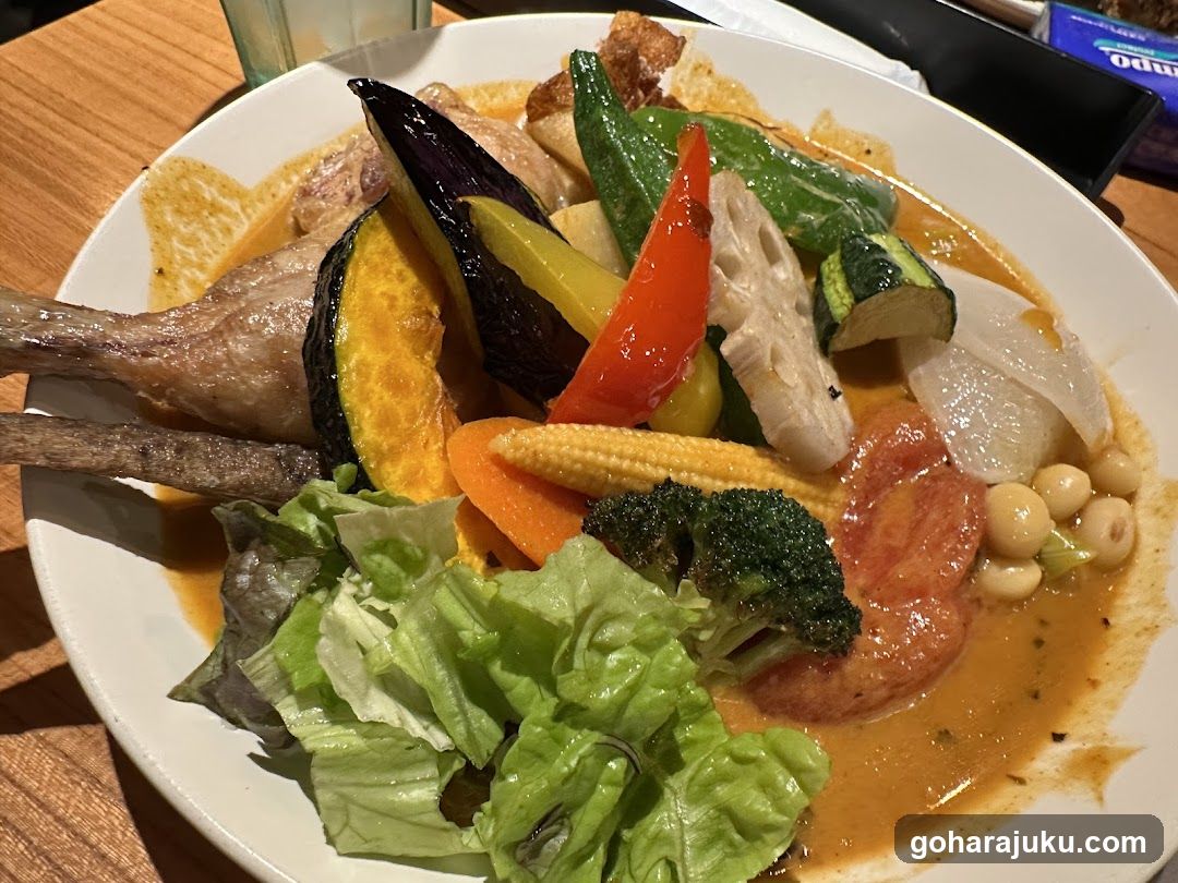 Vegetable Curry with Chicken Leg