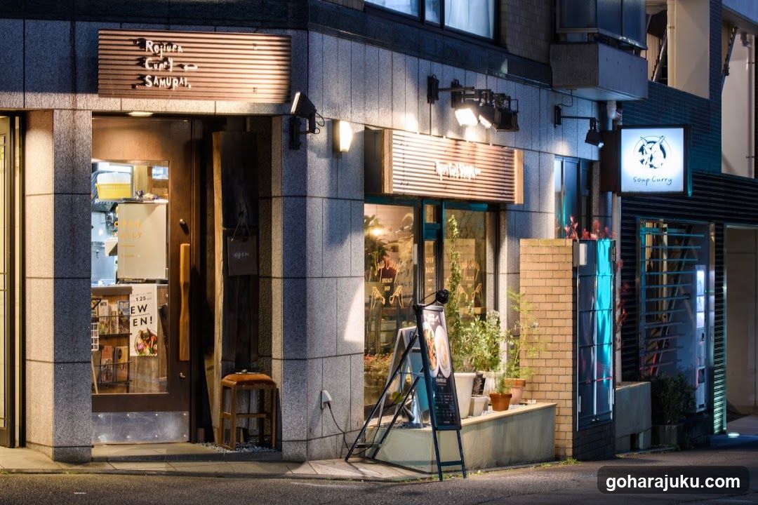 Evening Street Corner Storefronts