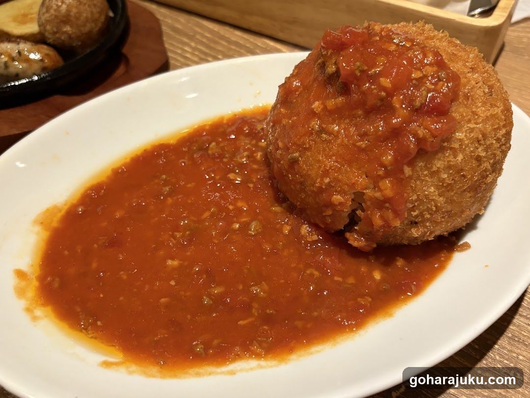 Croquette with Tomato Sauce