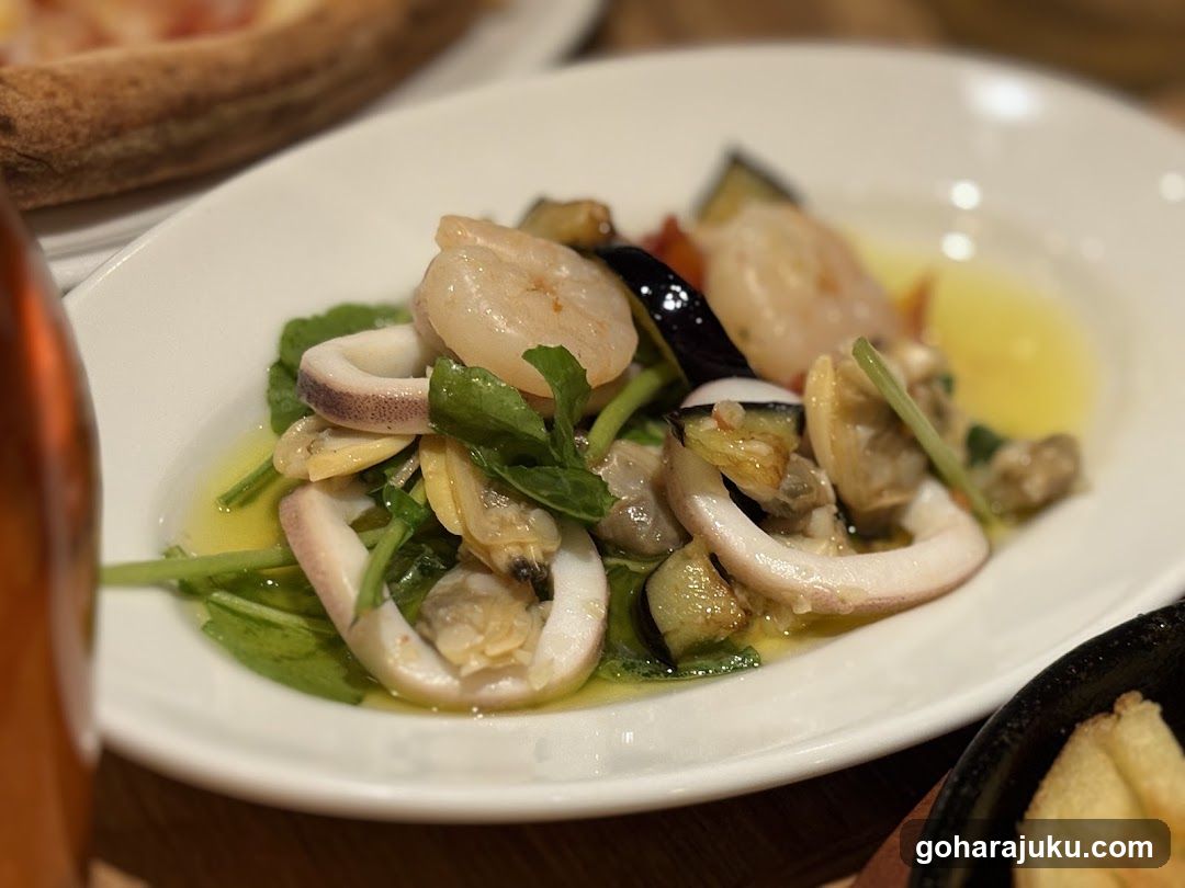 Seafood Dish with Squid and Shrimp