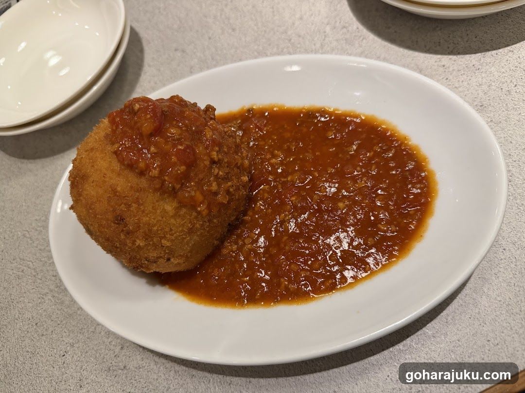Crispy Croquette with Tomato Sauce