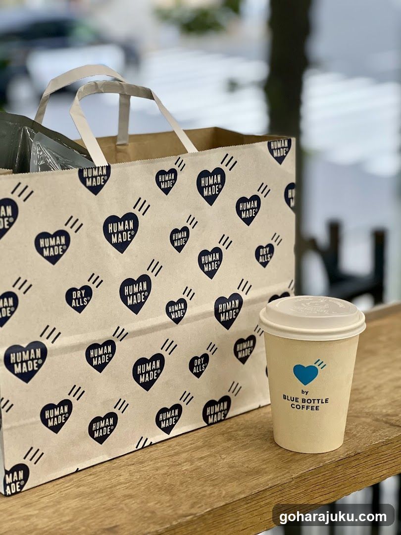 Blue Bottle Coffee and Human Made Bag