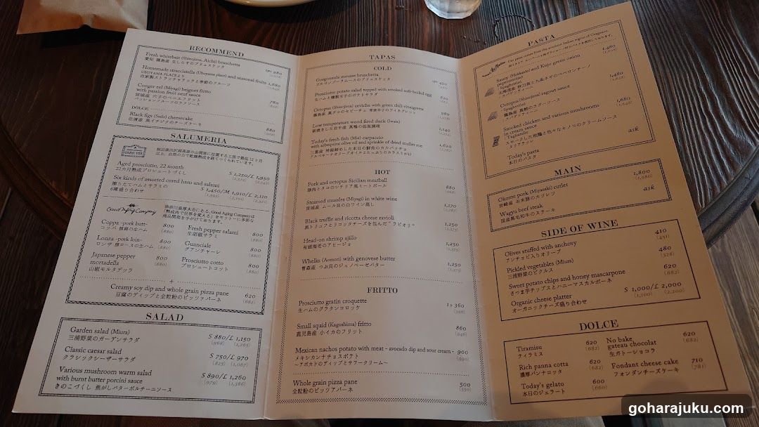 Restaurant Menu