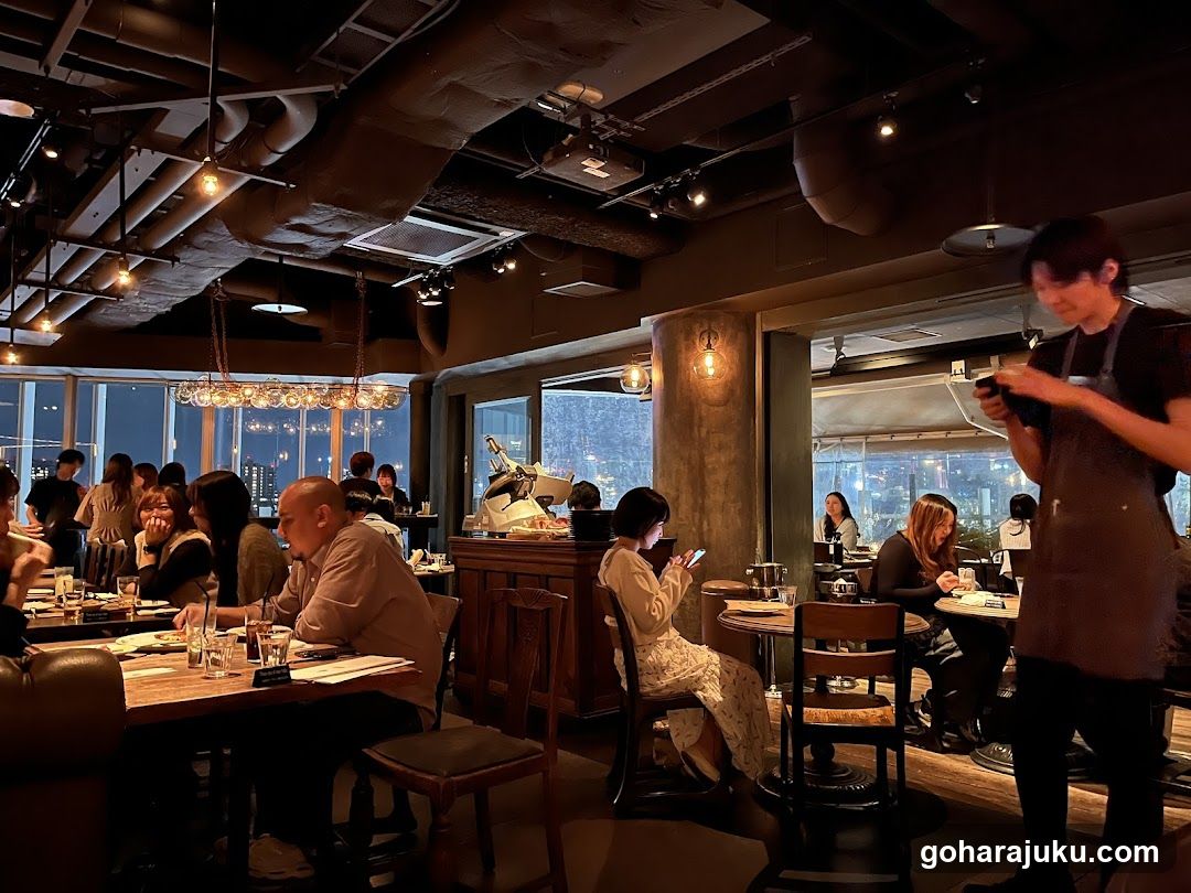 Dining Interior with City View