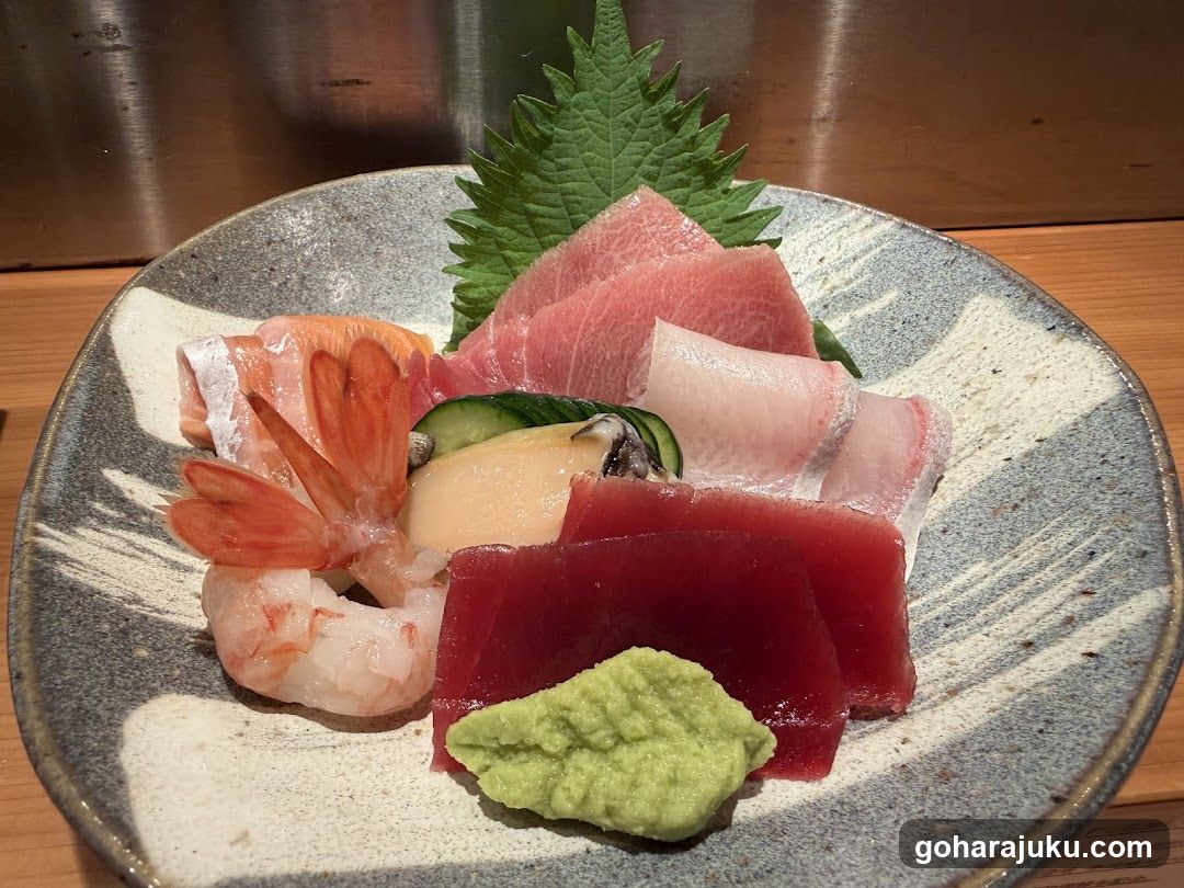 Sashimi Platter with Shrimp and Tuna