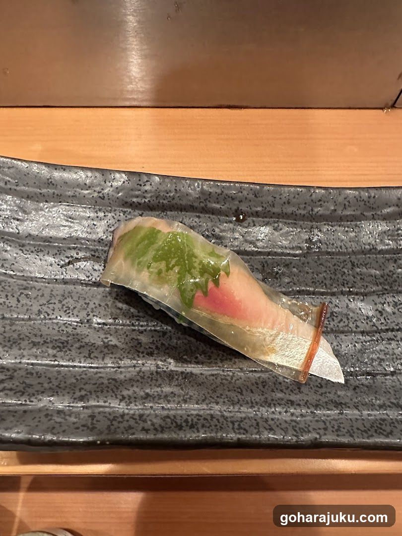 Sushi on a plate