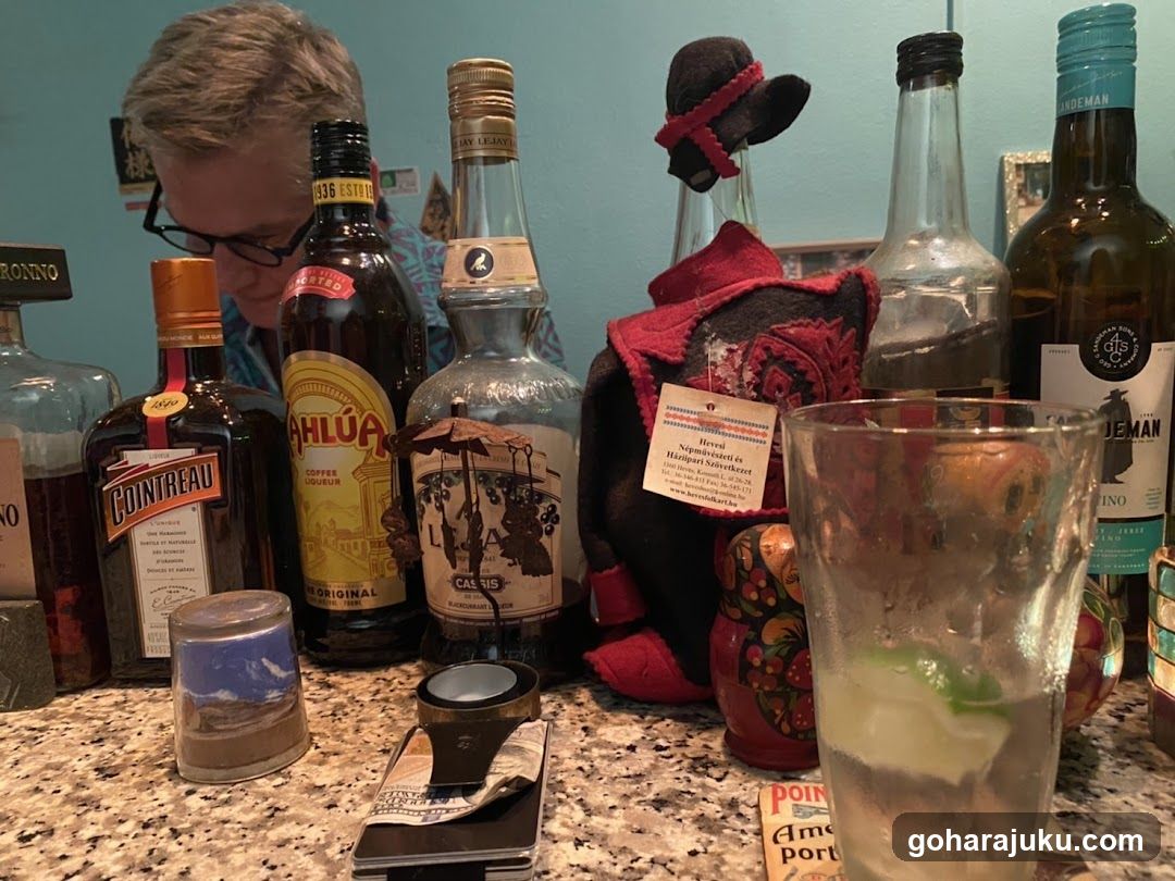 Bottles and Drink Setup