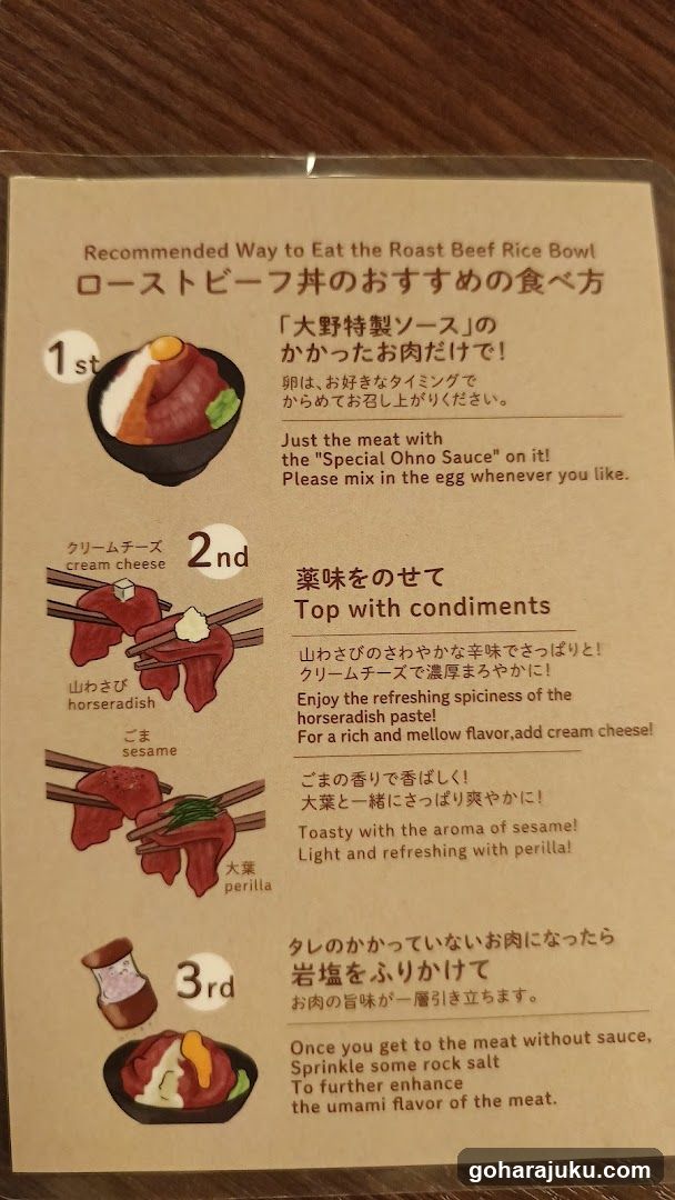 Roast Beef Rice Bowl Eating Guide
