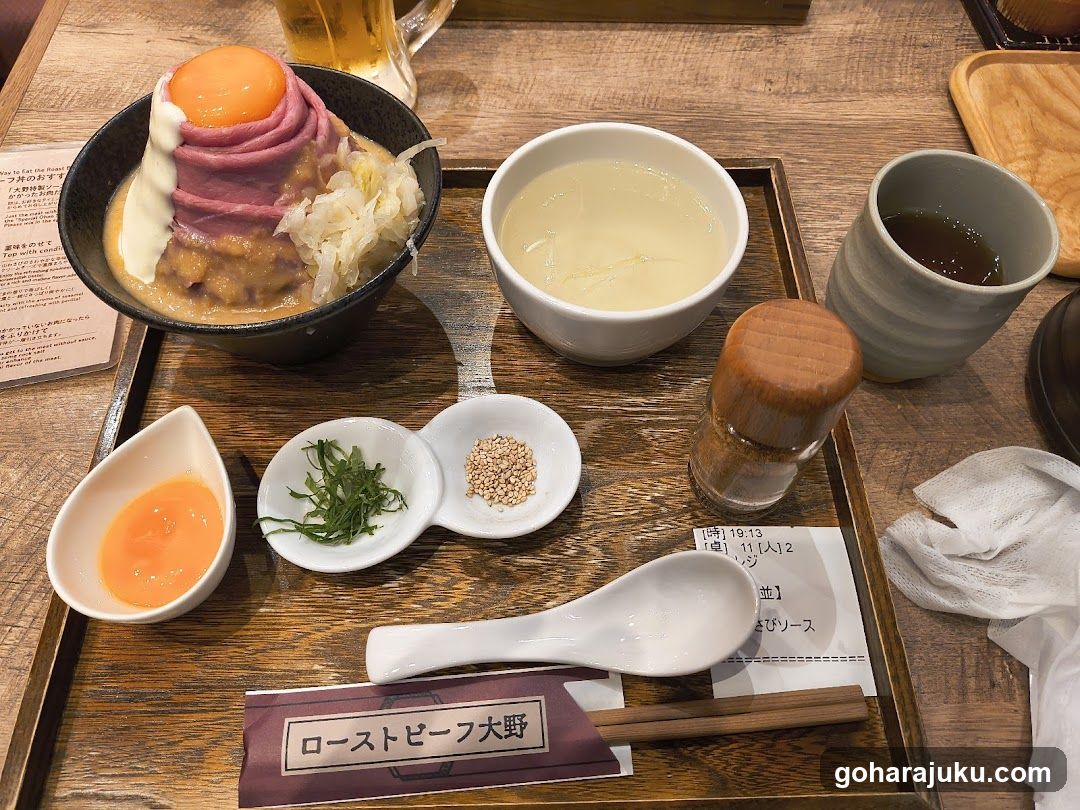 Dining Table with Japanese Food