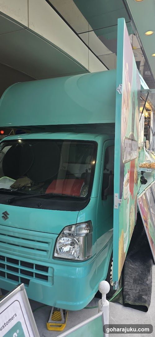 Teal Food Truck Display
