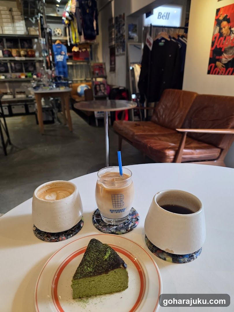 Interior Cafe with Dessert and Drinks