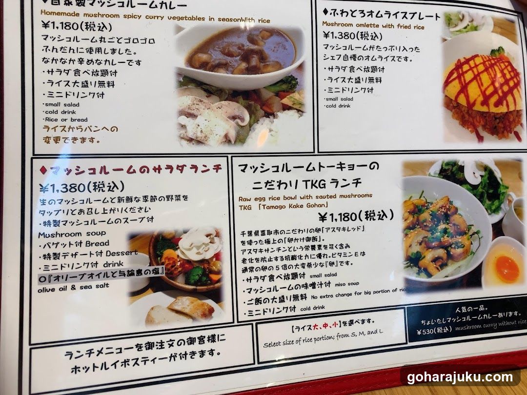 Japanese Restaurant Menu