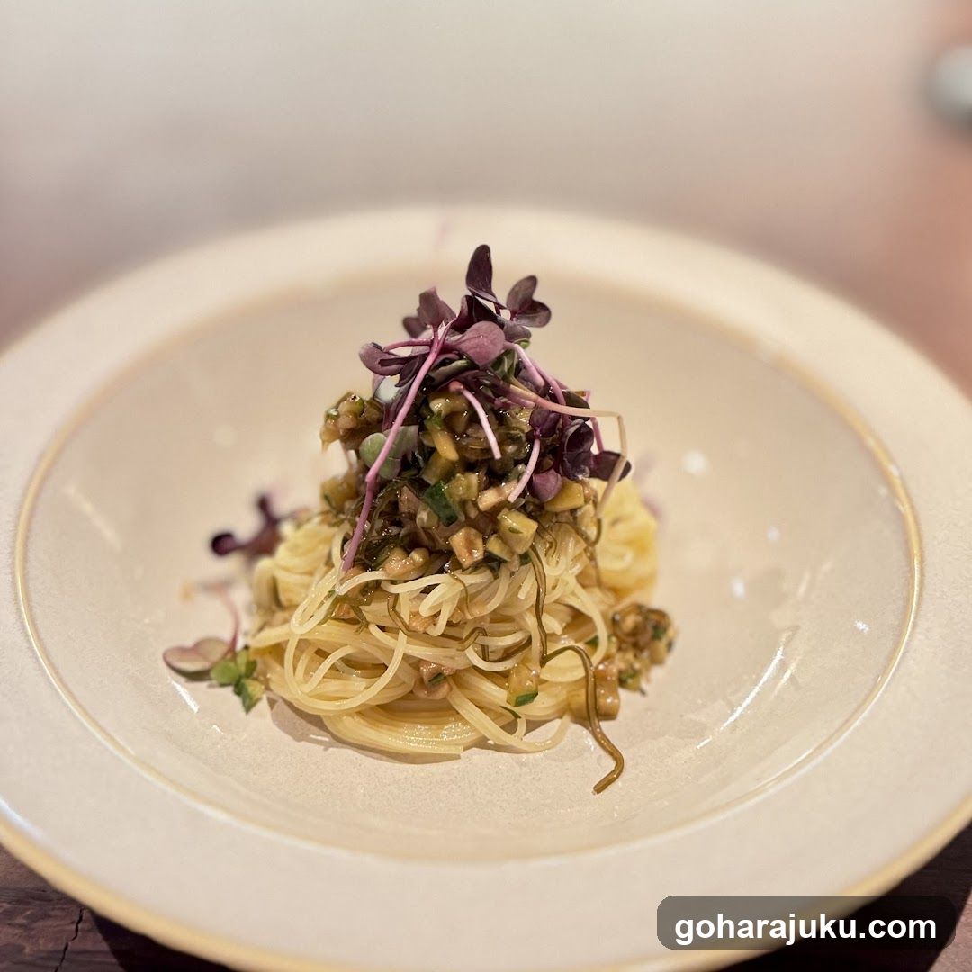 Pasta Dish with Microgreens