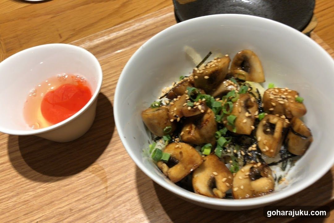 Mushroom Rice Bowl with Sauce