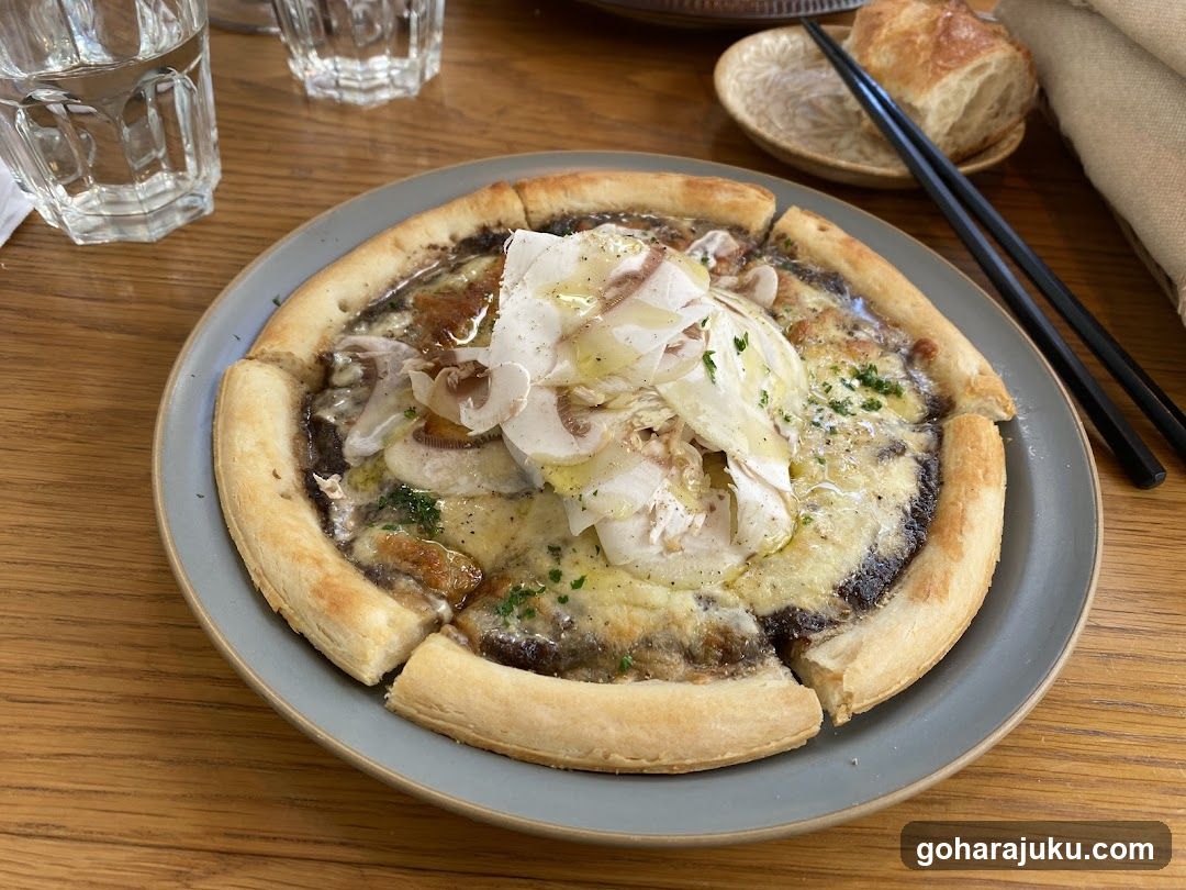 Mushroom and Cheese Pizza with Toppings