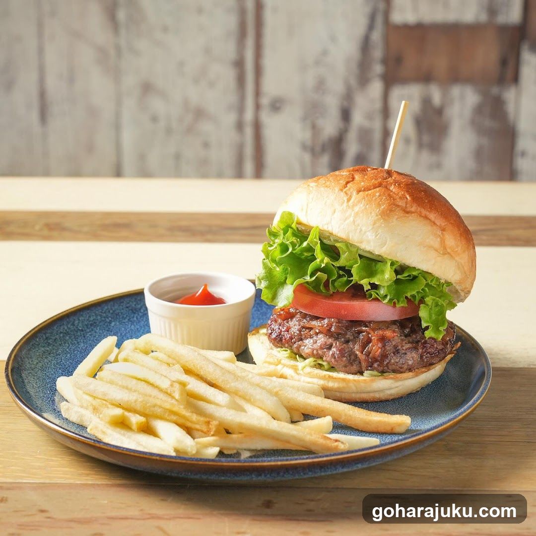 Burger and Fries Meal