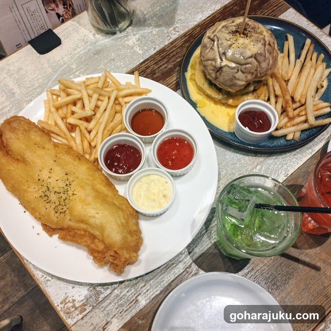 Fish and Chips with Burgers
