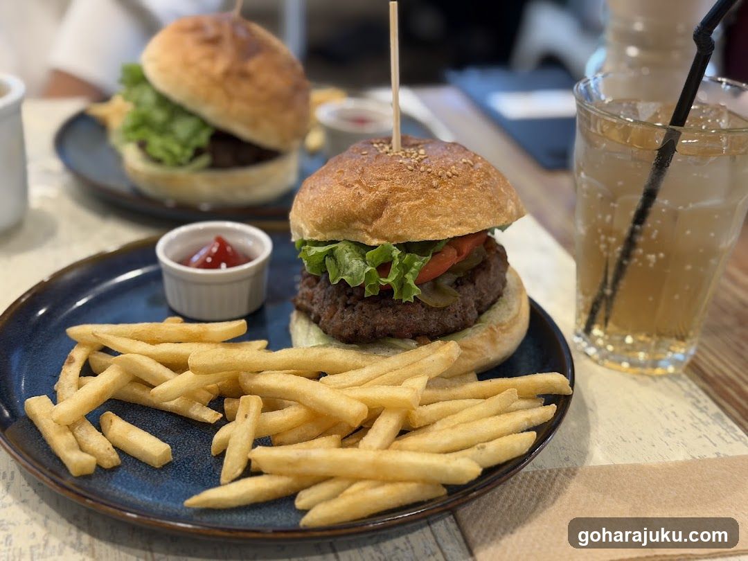 Burger and Fries Meal