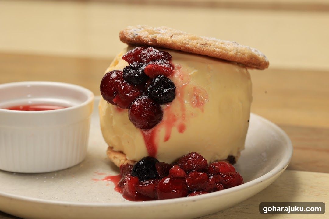 Baked Custard with Berries