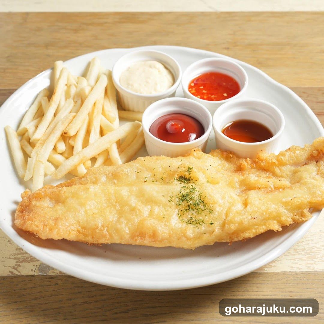 Fish and Chips with Sauces
