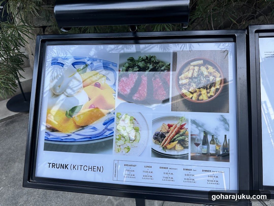 Trunk (Kitchen) Menu Display