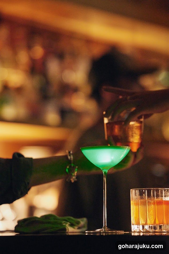 Bar Interior with Drinks