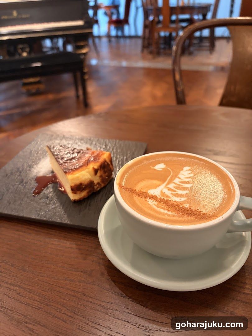 Coffee and Cheesecake in a Cozy Cafe