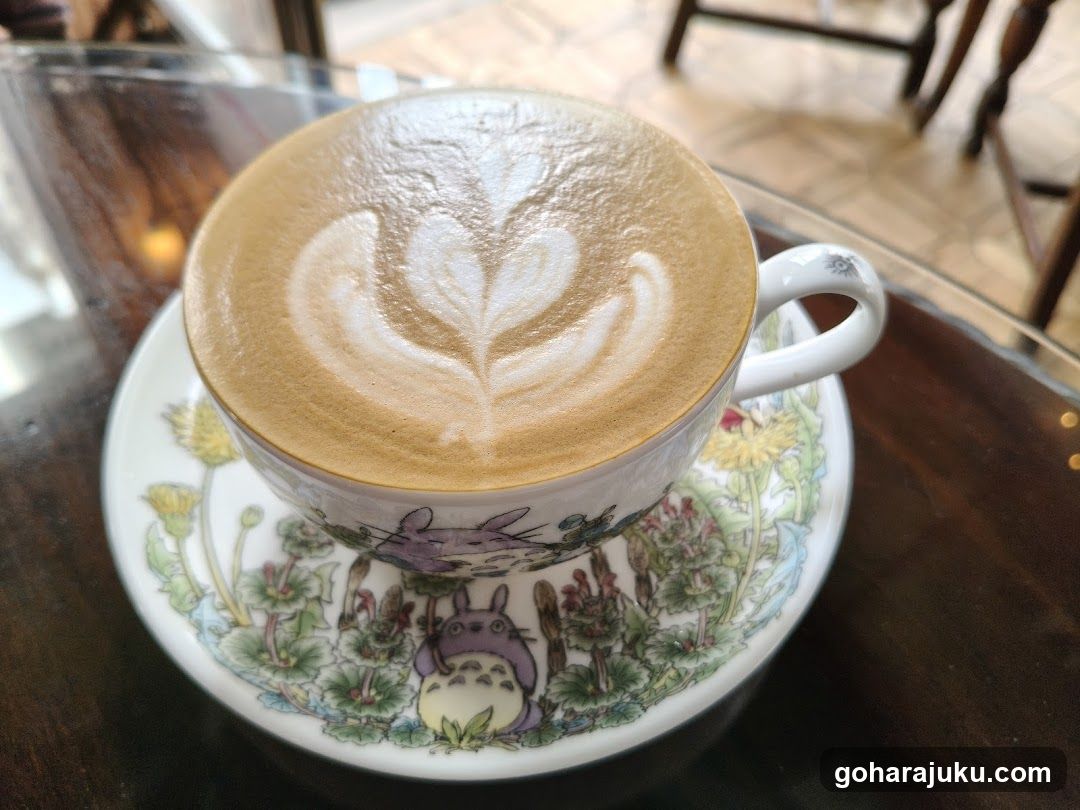 Latte Art Coffee Cup with Totoro Design