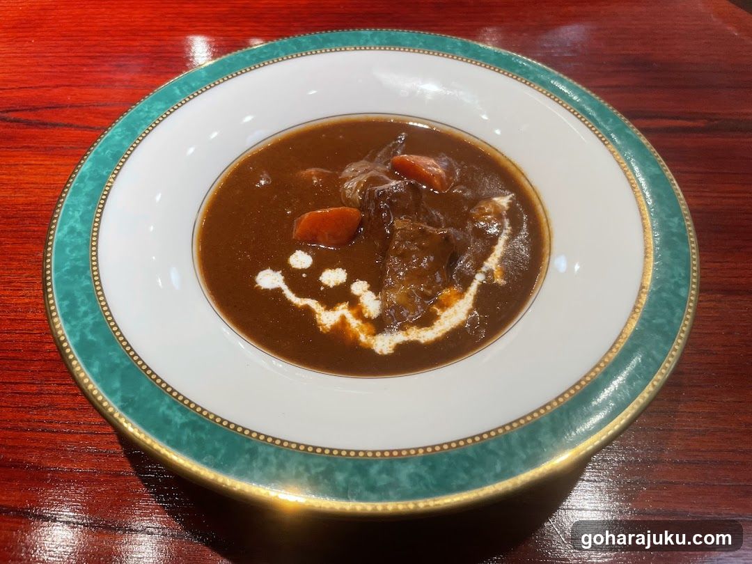 Stew with Cream Swirl