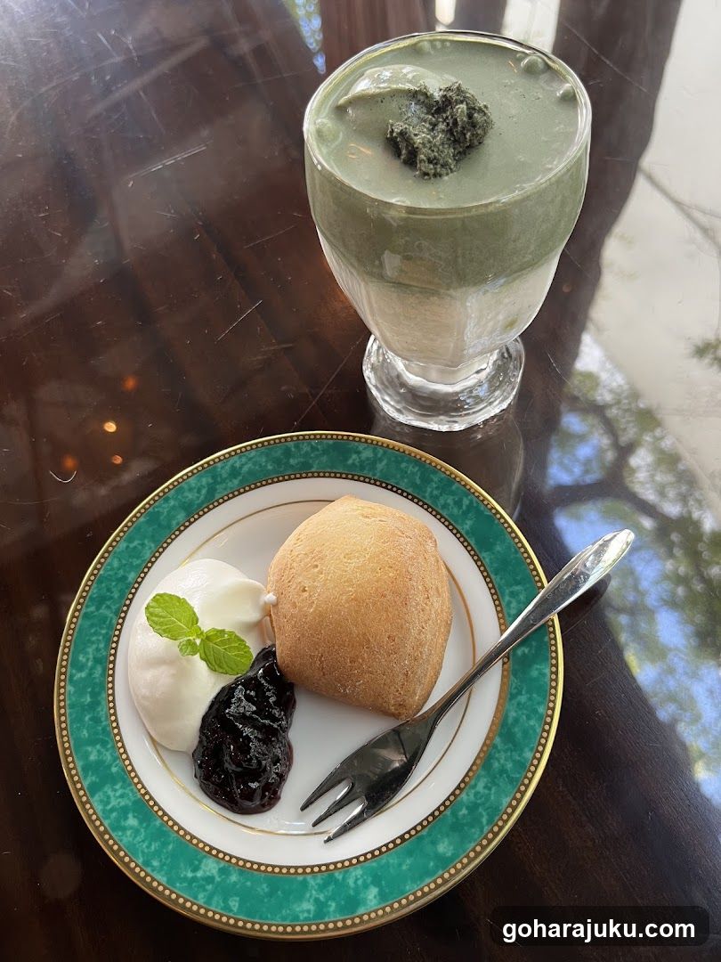 Matcha Dessert and Drink