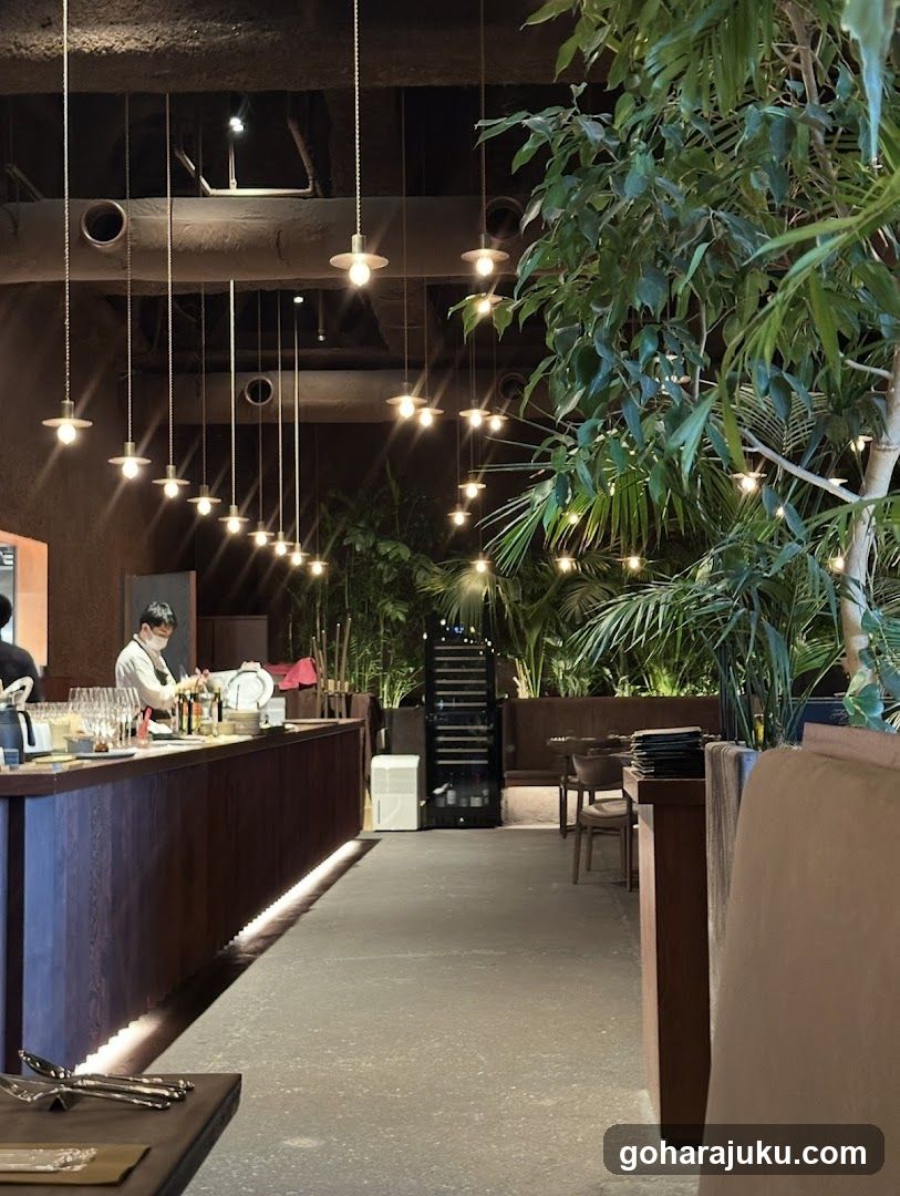 Interior of a modern restaurant or bar