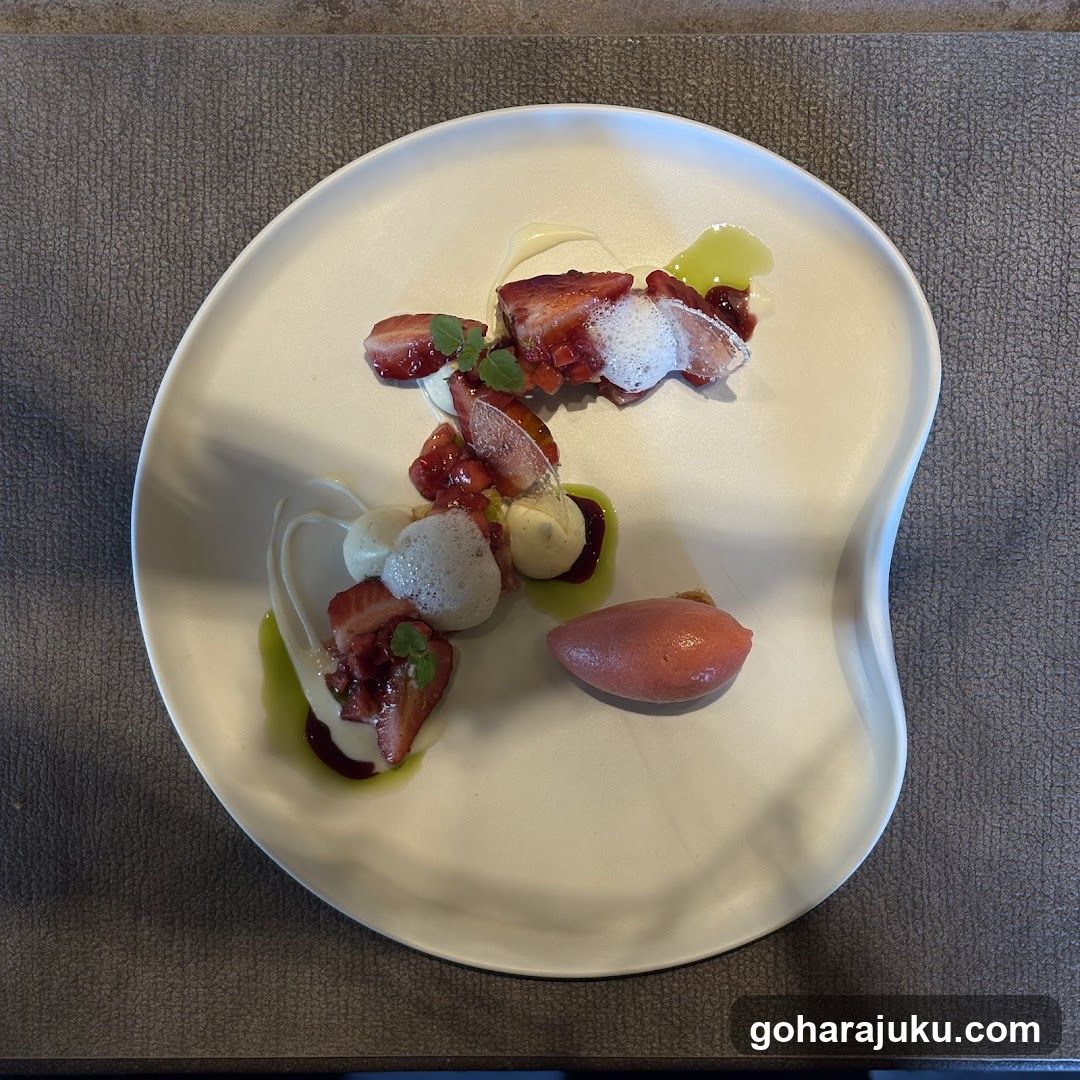 Strawberry Dessert Plating