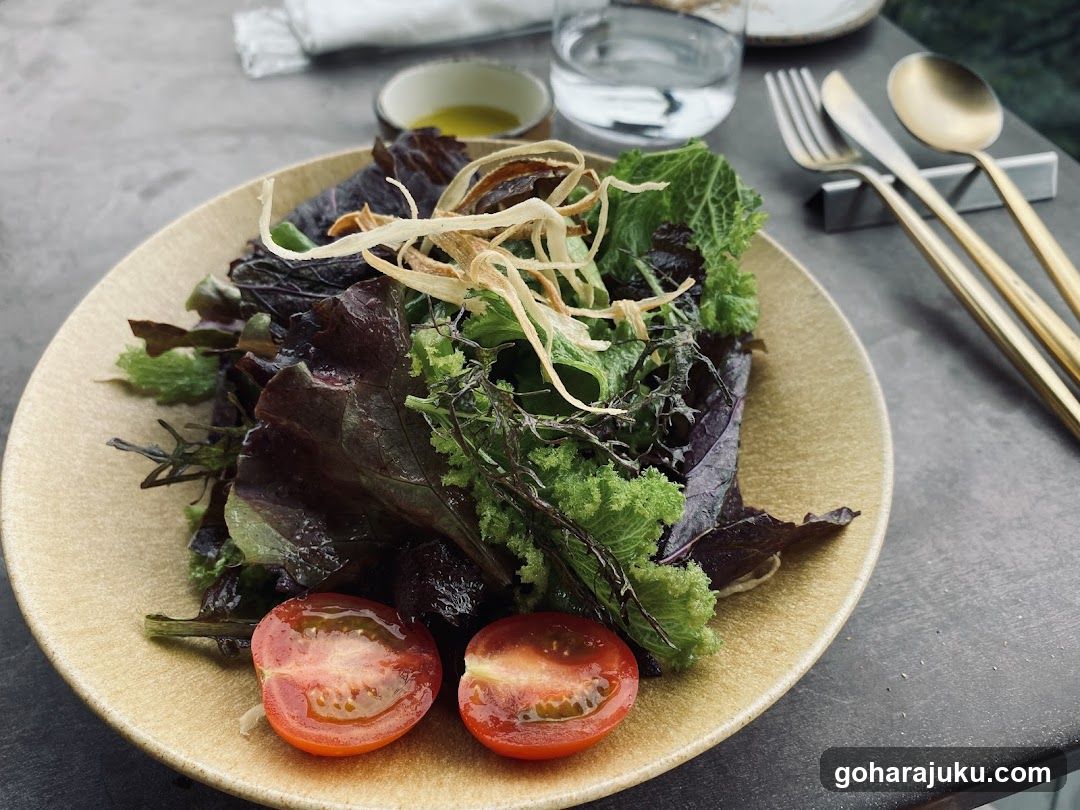 Salad with Tomatoes and Crisps