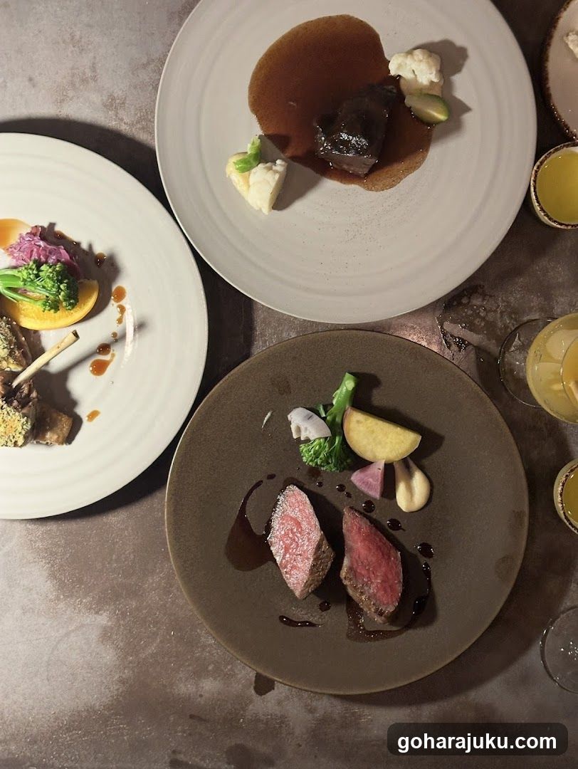 Fine Dining Plated Dishes