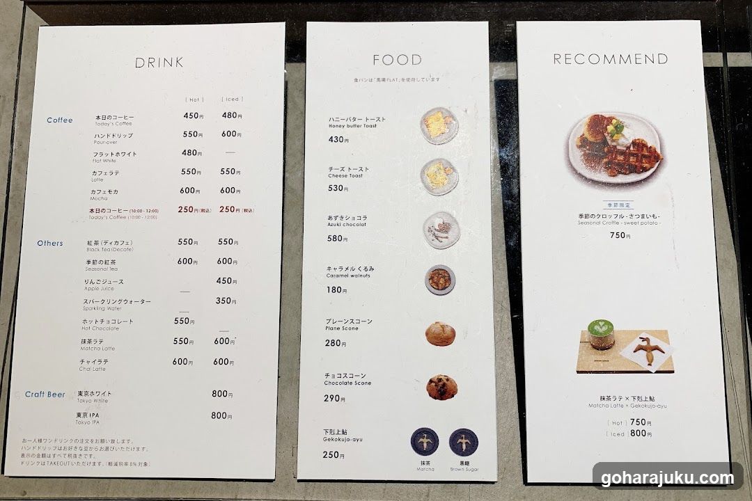 Japanese Cafe Menu Board