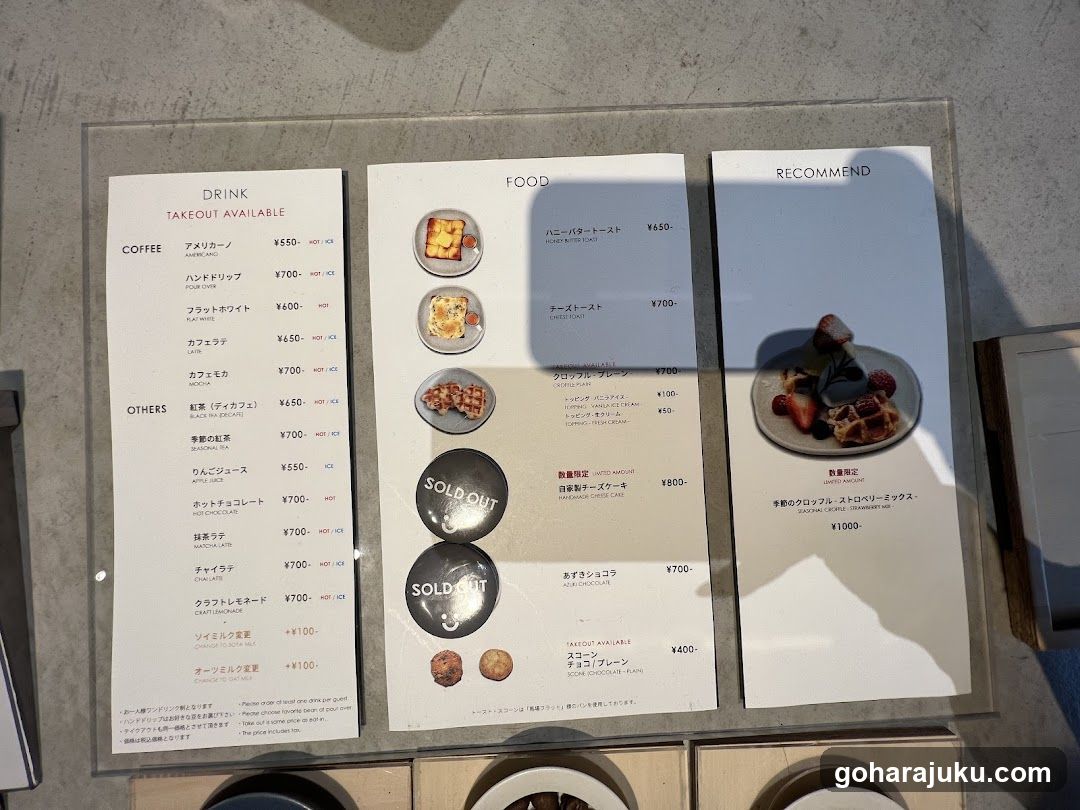 Coffee Shop Menu Board