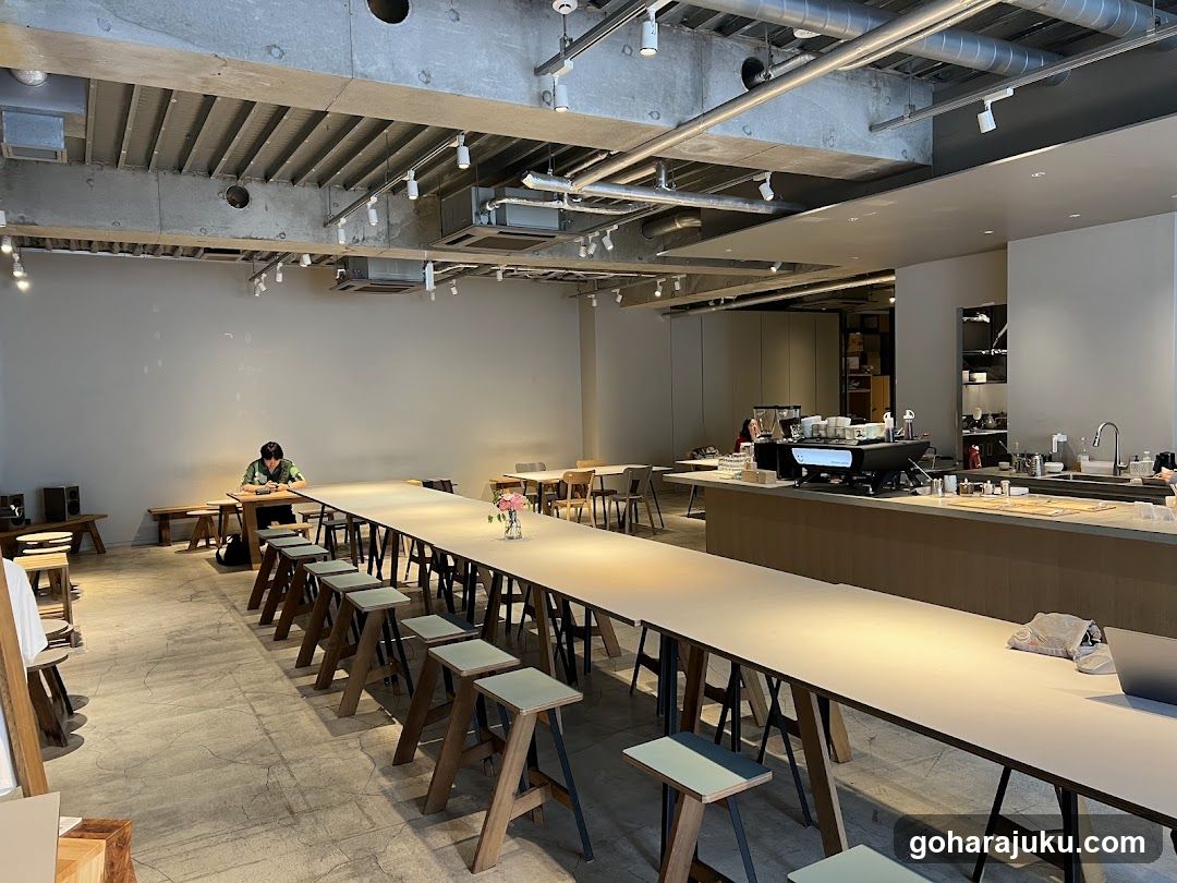 Interior of a modern café or workspace