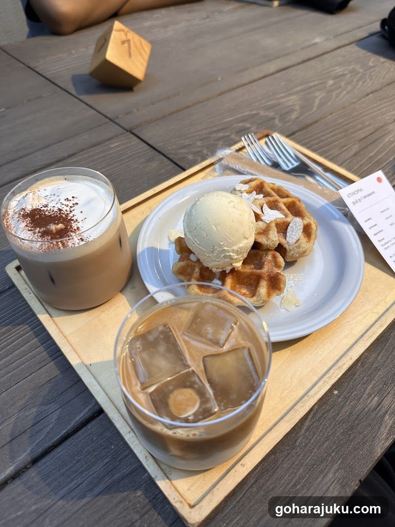 Waffle and Coffee Meal