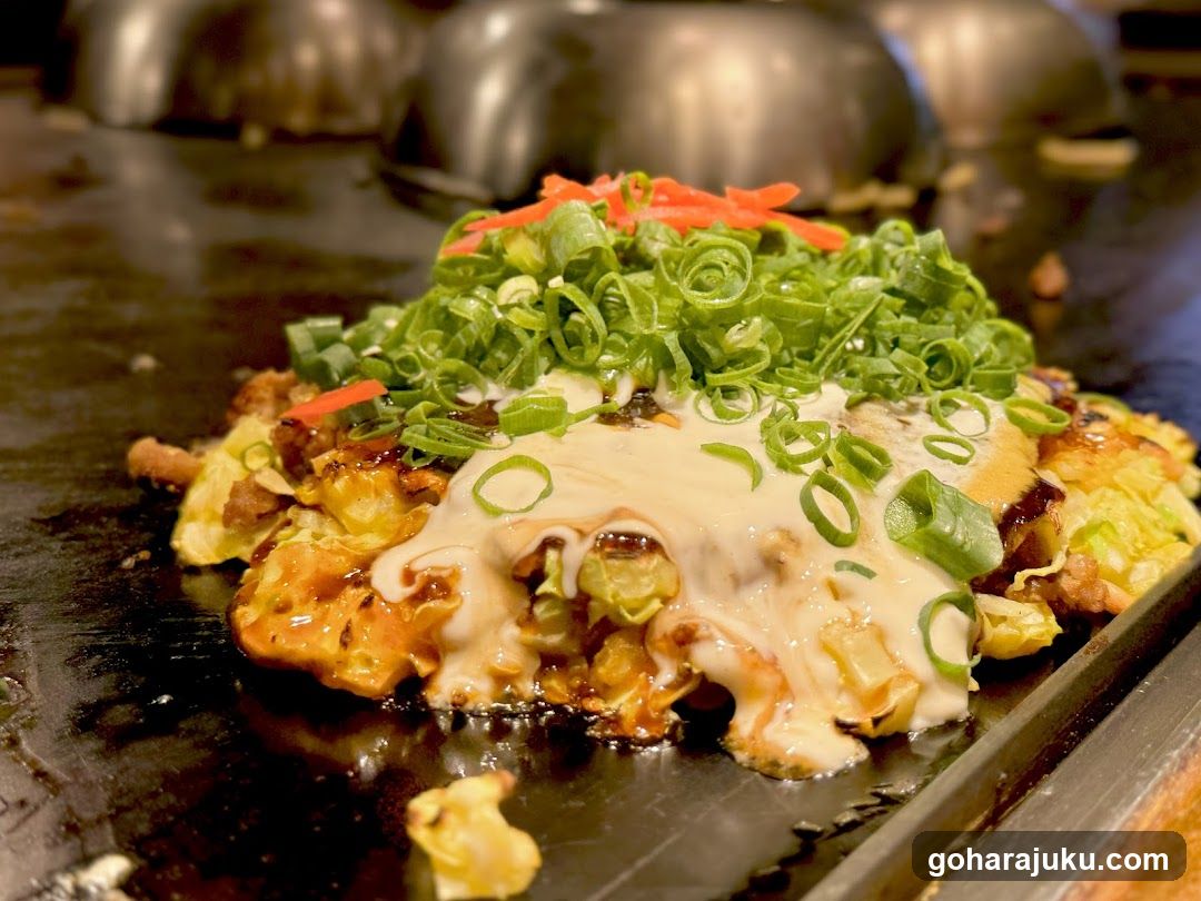 Okonomiyaki on Teppan