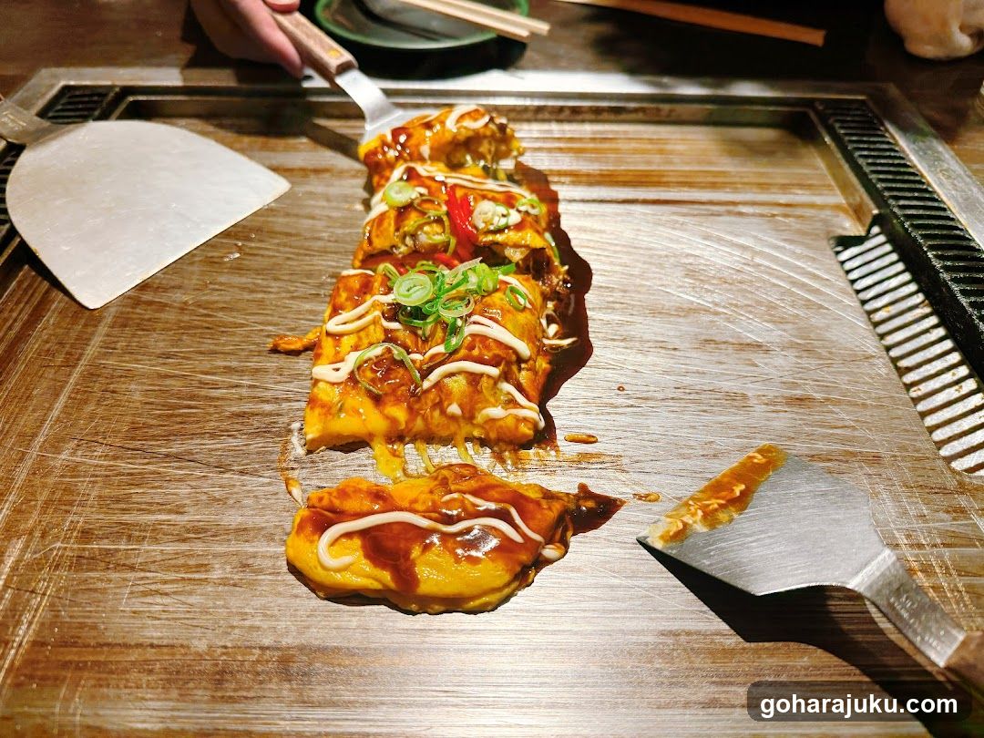 Grilled Omelette on Teppan